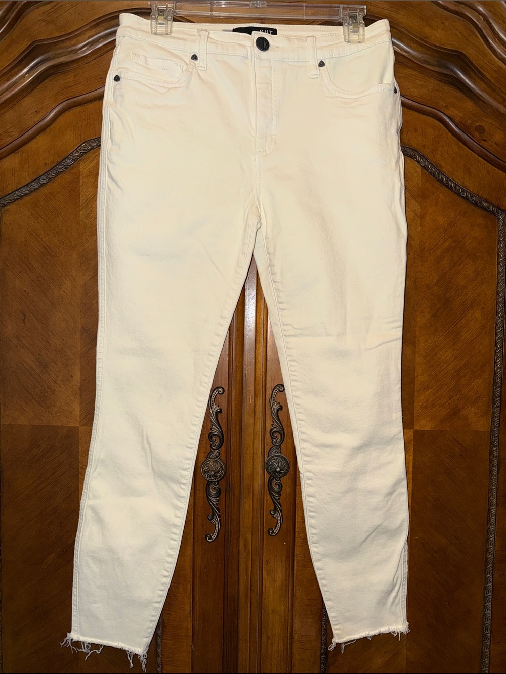 Kut from the Kloth Cream Skinny Jeans